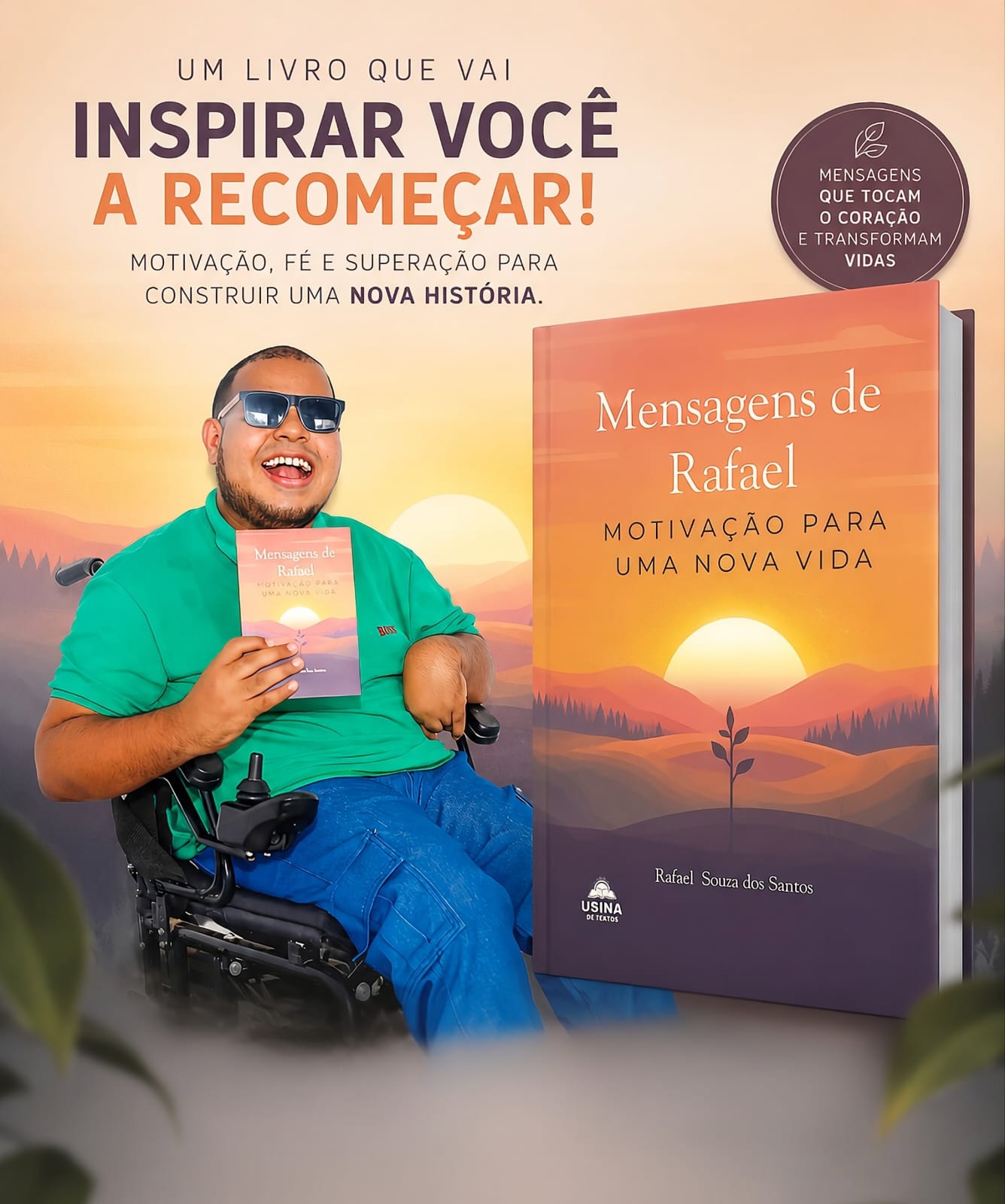 RAFAEL SOUZA LANÇA SEGUNDO LIVRO “MENSAGENS DE RAFAEL”